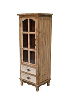 Rustic Wooden Storage Cabinet with 3 Drawers for Organization.