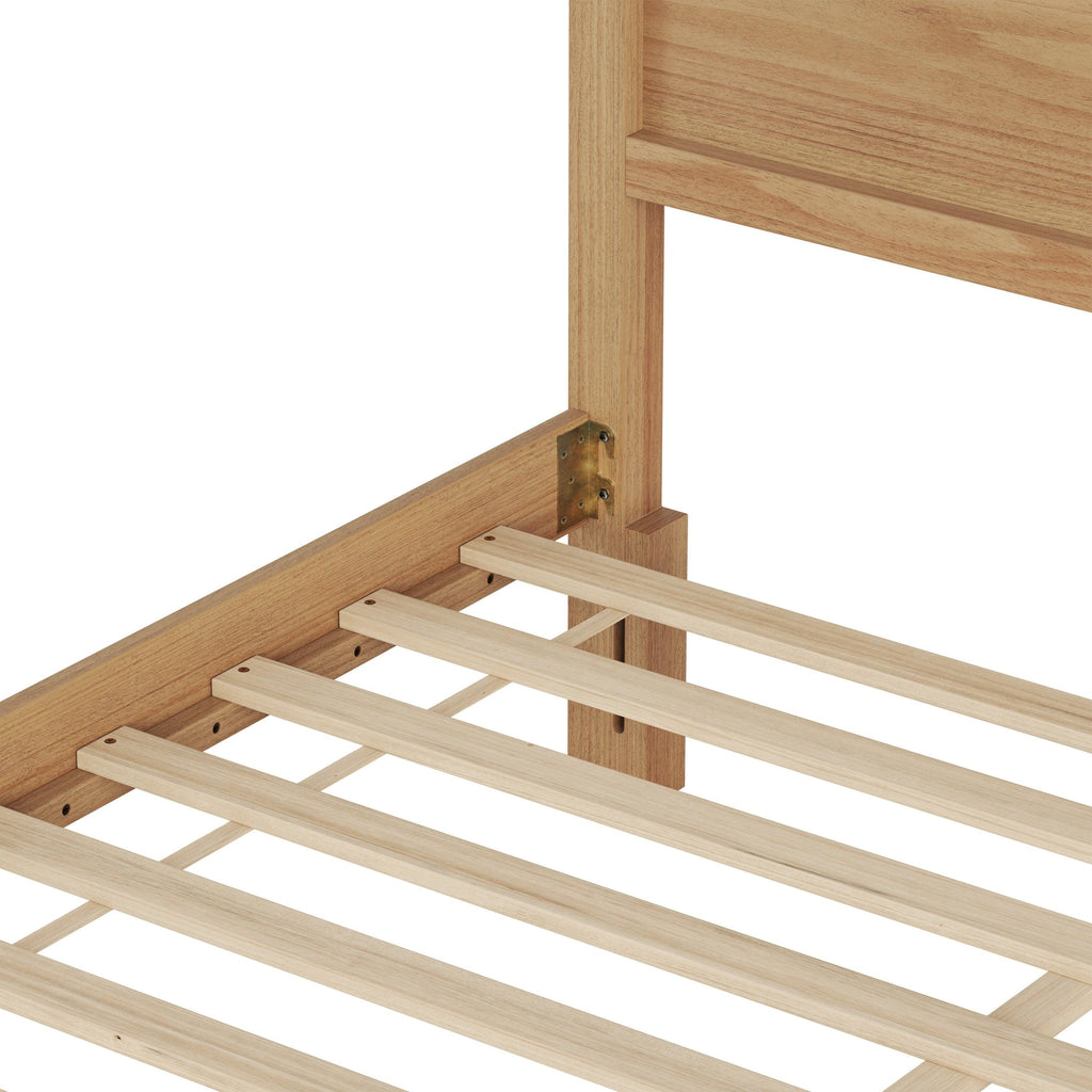 Maddox Modern Wood King Panel Bed - A Stylish Choice.