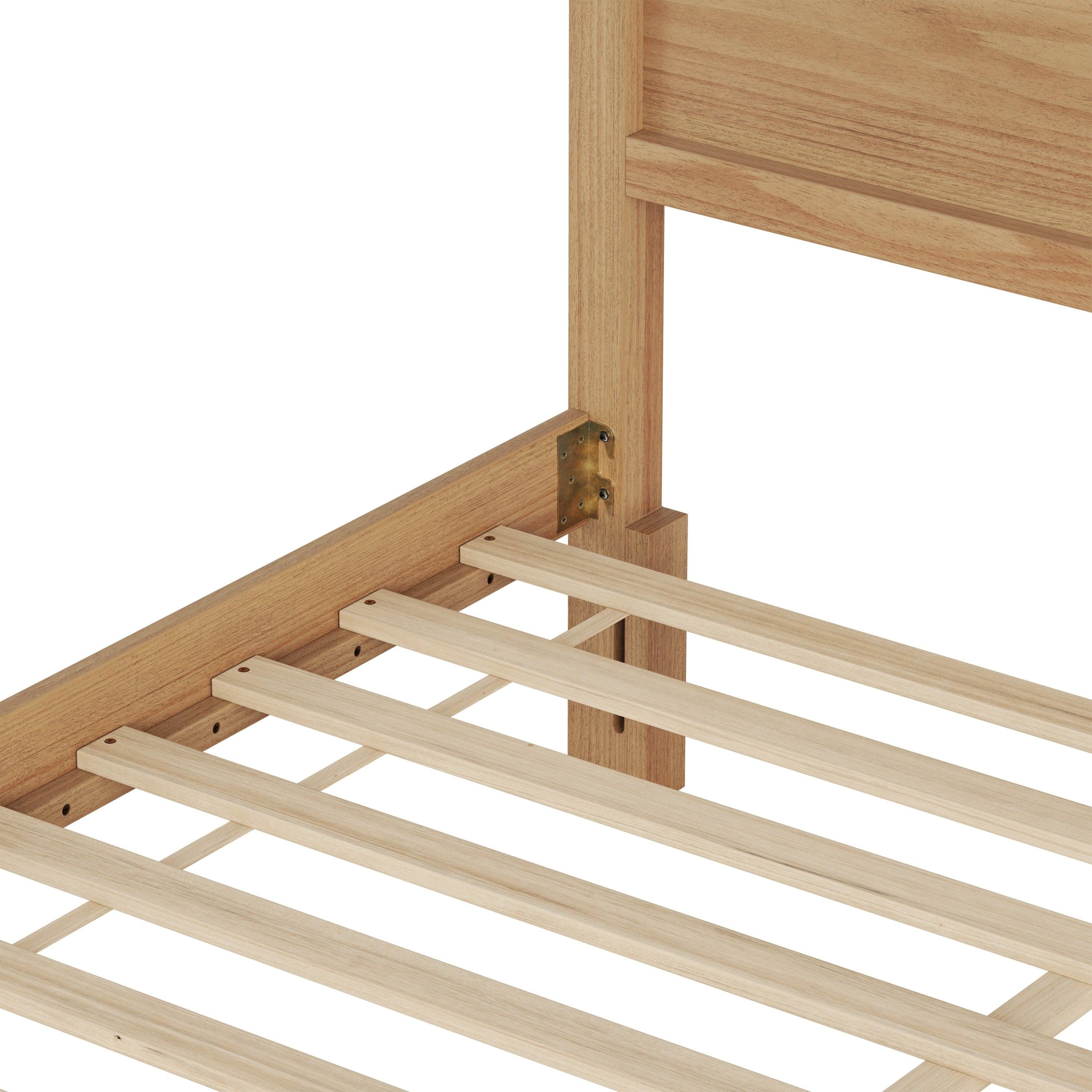 Maddox Modern Wood King Panel Bed - A Stylish Choice.