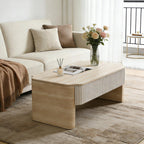 Lift Top Coffee Table with Hidden Storage for Small Spaces.