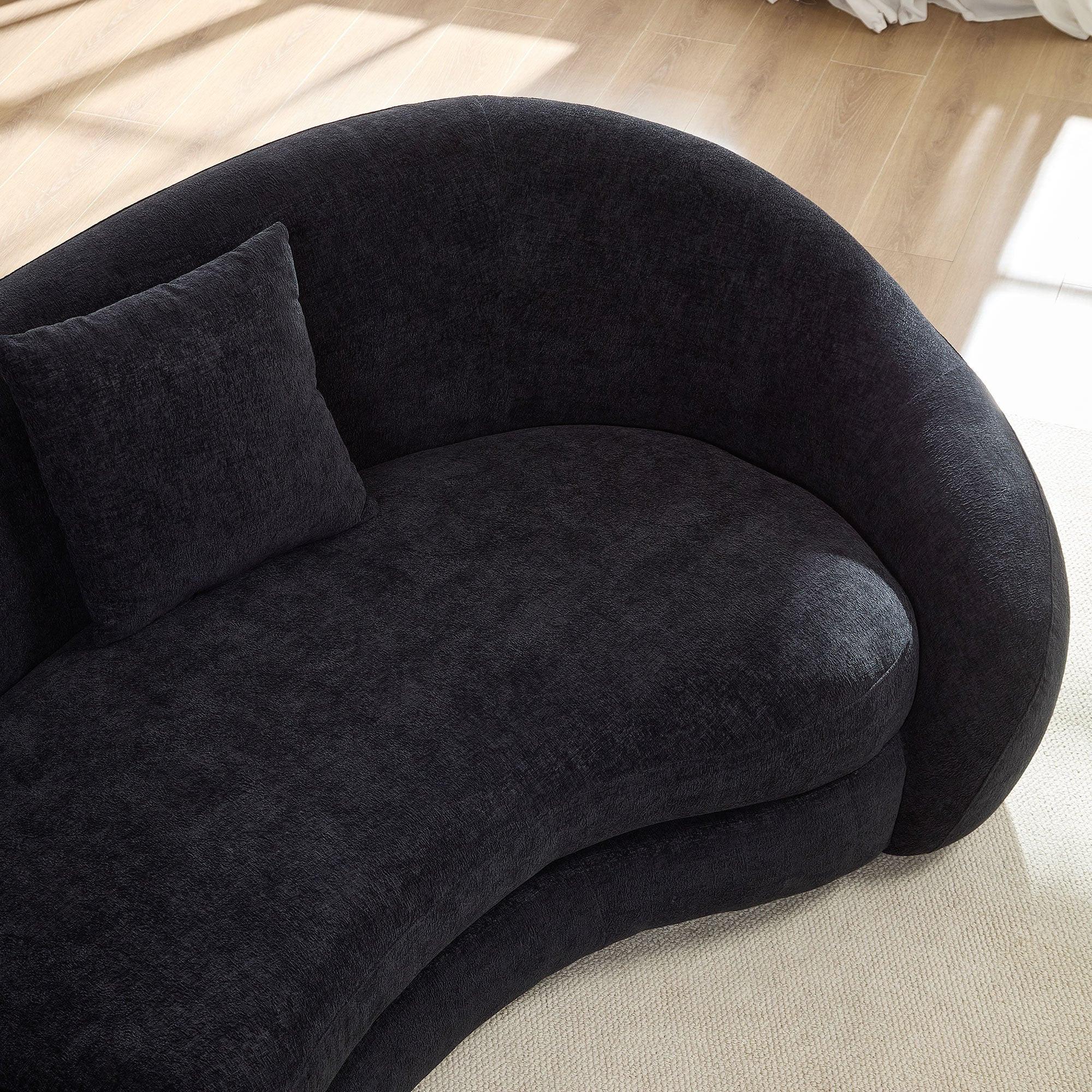 Modern Curved Sofa with Love Heart Design for Living Room.
