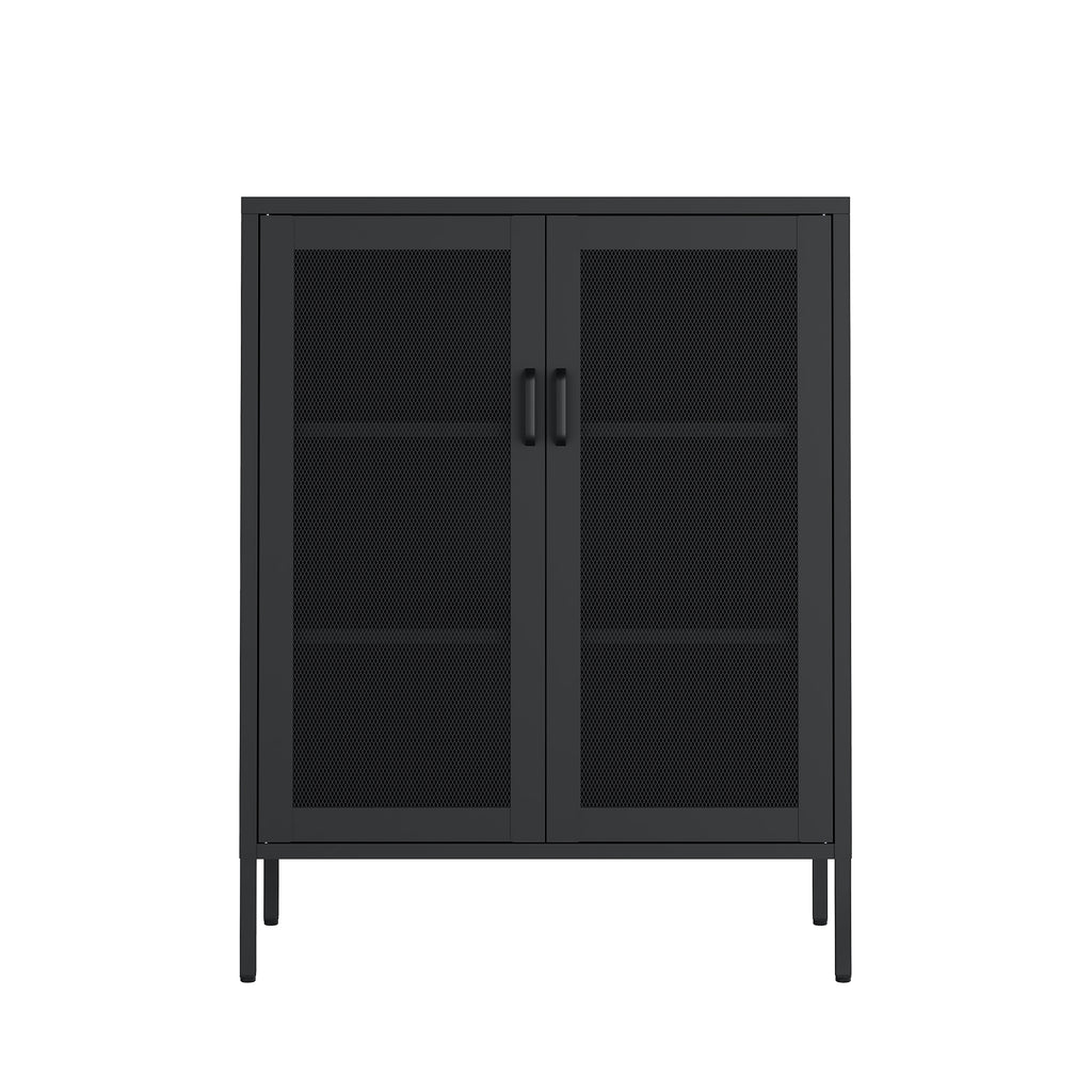 Amelia 32' Metal Accent Cabinet in Black