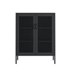 Amelia 32' Metal Accent Cabinet in Black