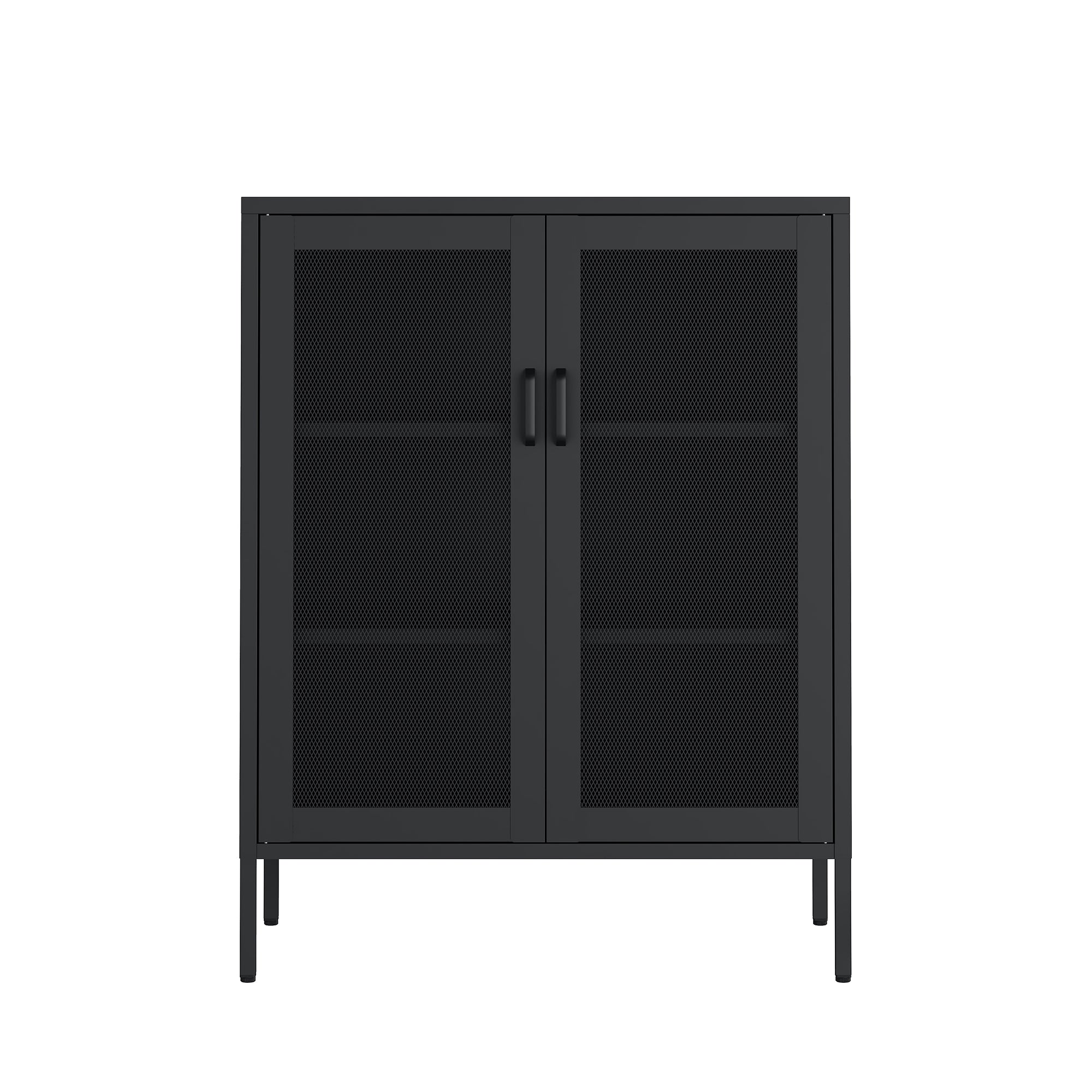 Amelia 32' Metal Accent Cabinet in Black