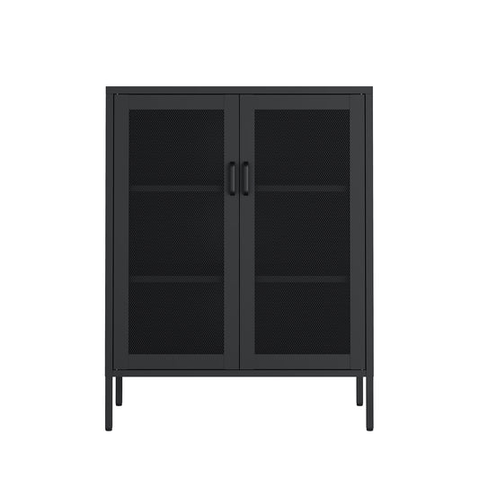 Amelia 32' Metal Accent Cabinet in Black