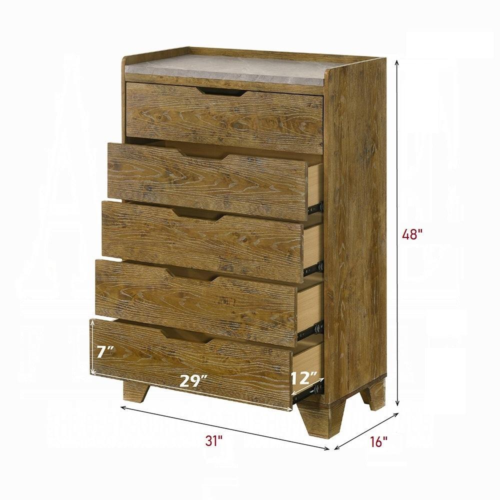Transitional Style Brown Bedroom Storage Chest.