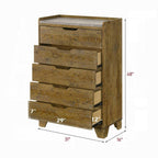Transitional Style Brown Bedroom Storage Chest.