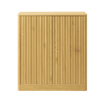 Modern Wavy Sideboard Cabinet with Curved Design.