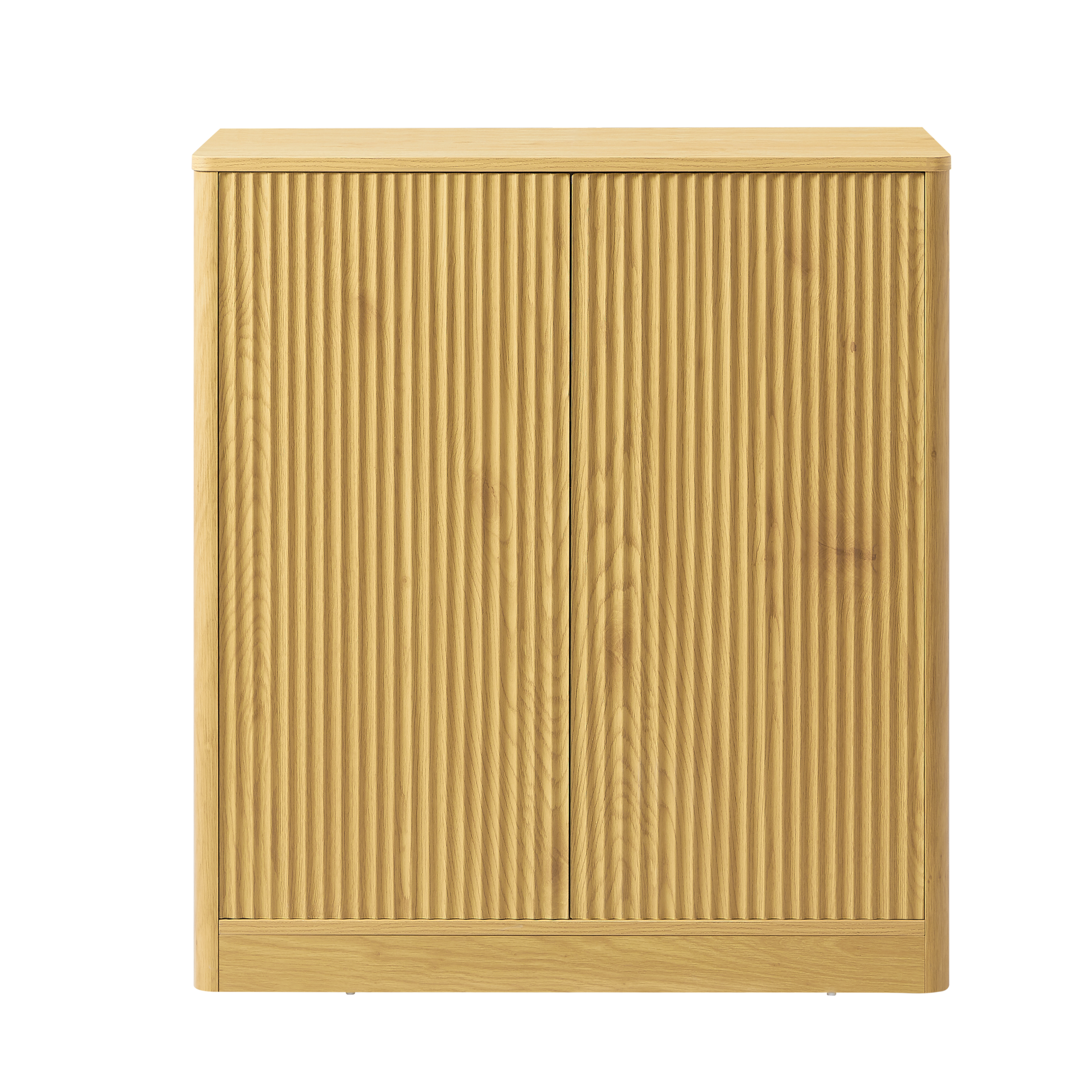 Modern Wavy Sideboard Cabinet with Curved Design.