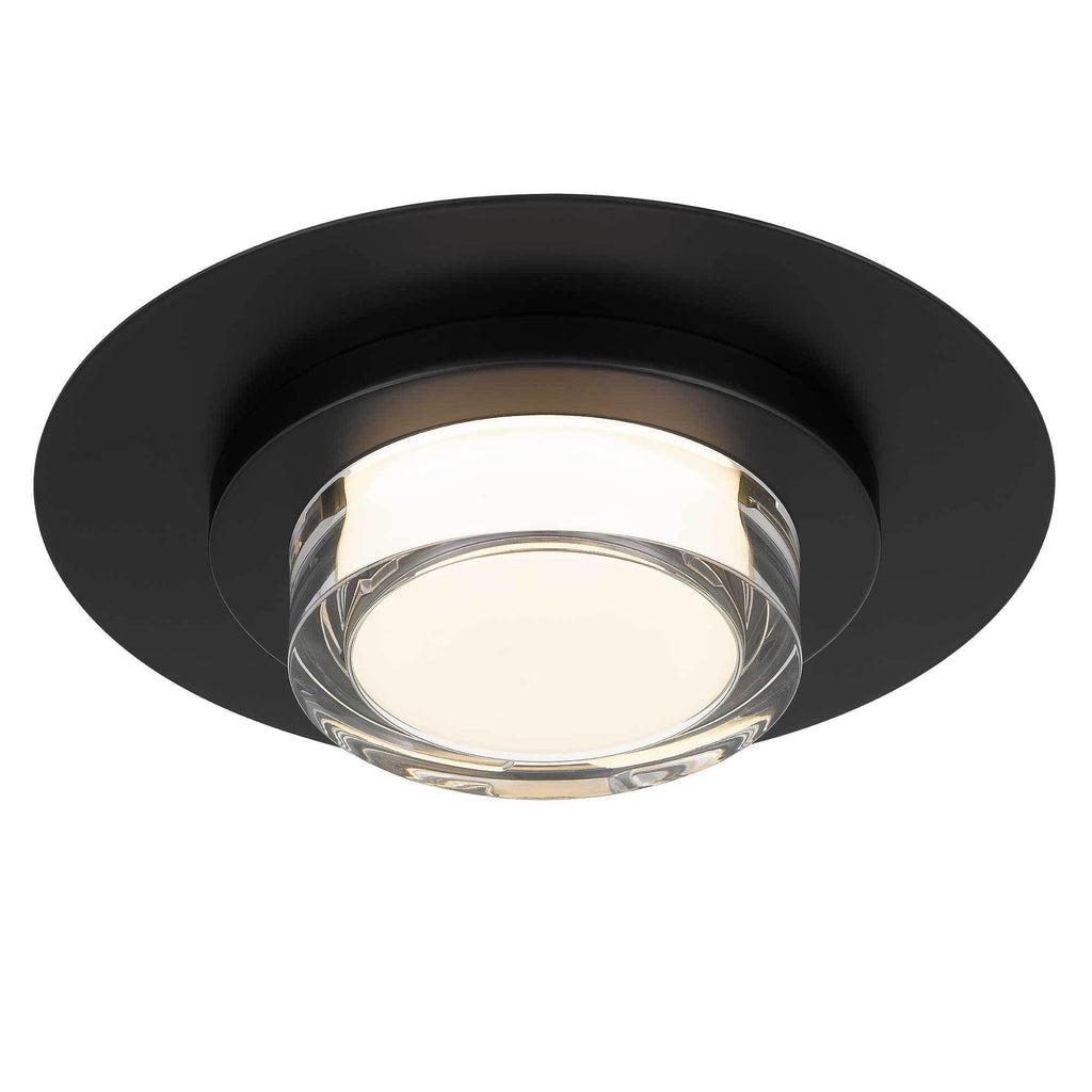 12 inch Square Black Integrated LED Flush Mount.