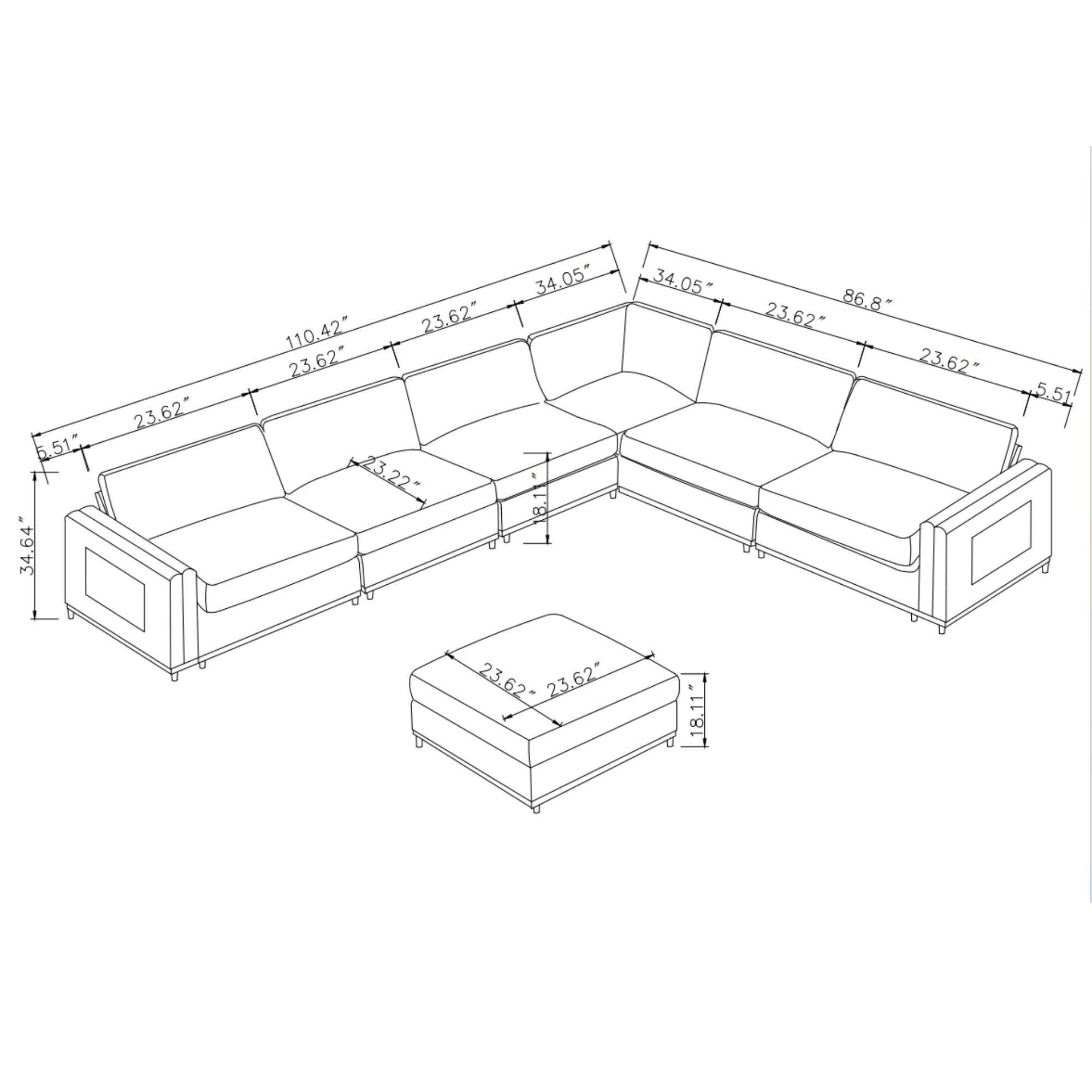 Modular Sofa for Modern Living - Ideal for Home & Office.