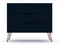 Rockefeller 35' Dresser in Midnight Blue (3-Drawer)