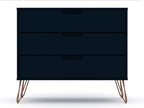 Rockefeller 35' Dresser in Midnight Blue (3-Drawer)