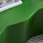 50 Inch Green Fiberglass Coffee Table for Living Room.
