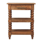 Barley Twist Side Table Crafted from Solid Mango Wood.