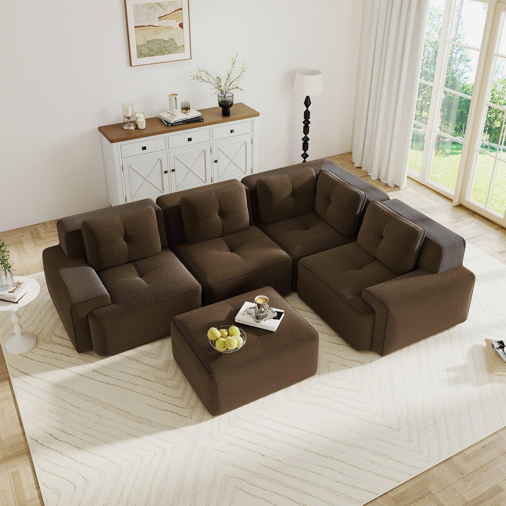 Modular Sectional Sofa for Versatile Living Room Seating.