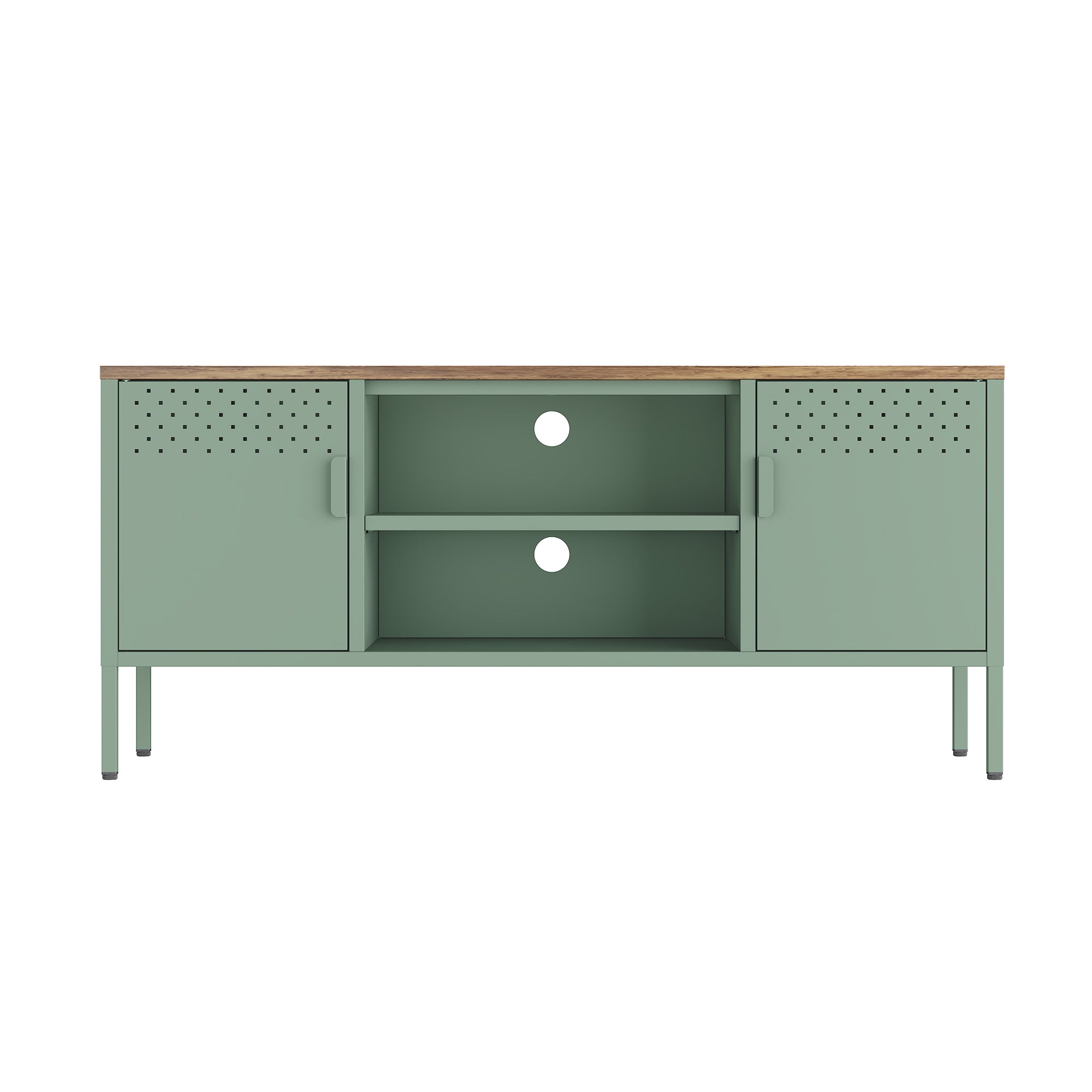 Landen 47' Metal Storage Cabinet in Sage Green