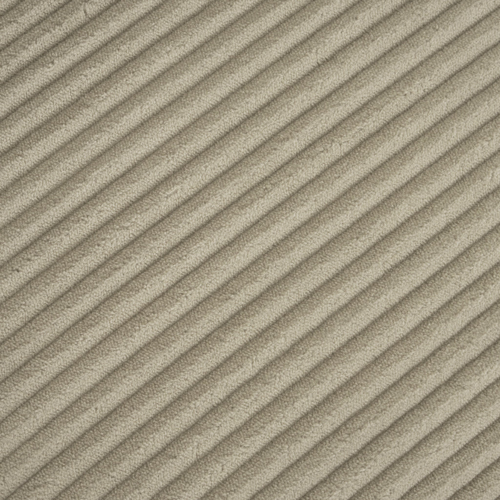 Brown Corduroy Modular Sofa - Adjustable Pillows | Durable close-up of soft ribbed corduroy fabric texture in warm brown tone for tactile comfort.