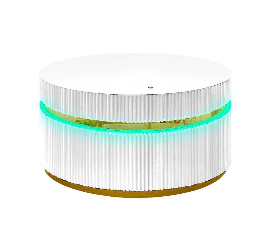 Tivoli 3-Piece LED Coffee Table Set with Glass Top.