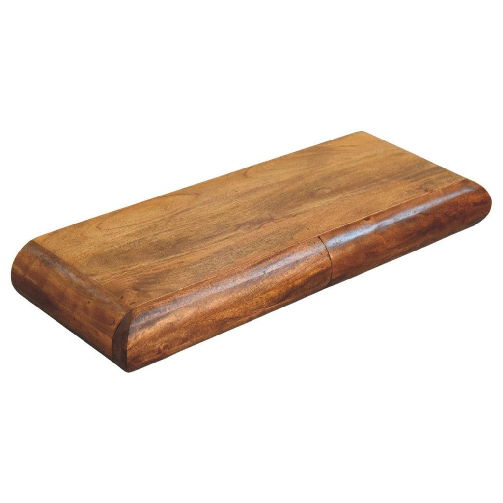 Solid Wood Wall-Mounted Console Table for Modern Spaces.
