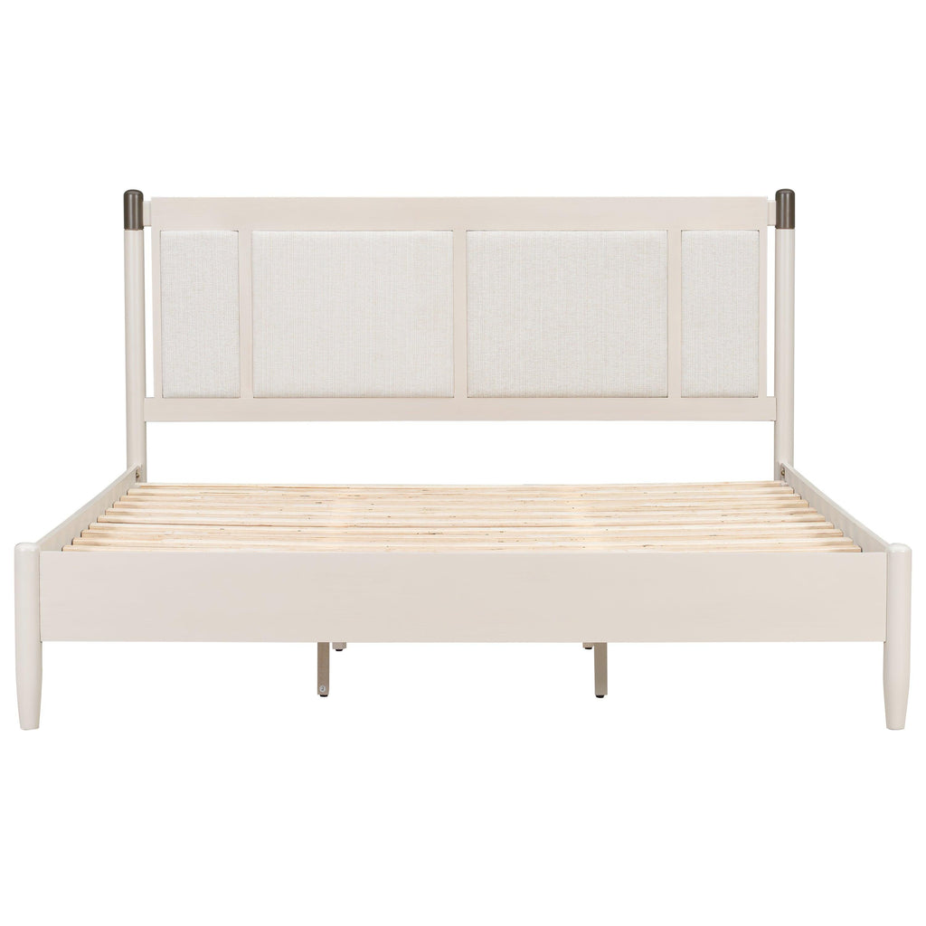 Solid Wood King Bed with Heavy Duty Support.
