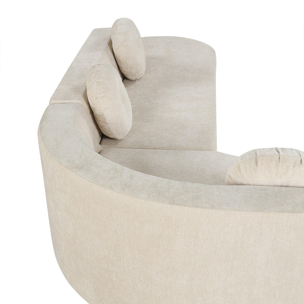 Extra Large Sectional Sofa - Elegant Design with Cushions.