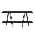 Modern Celine 47.24' Sideboard with 2 Shelves in Black