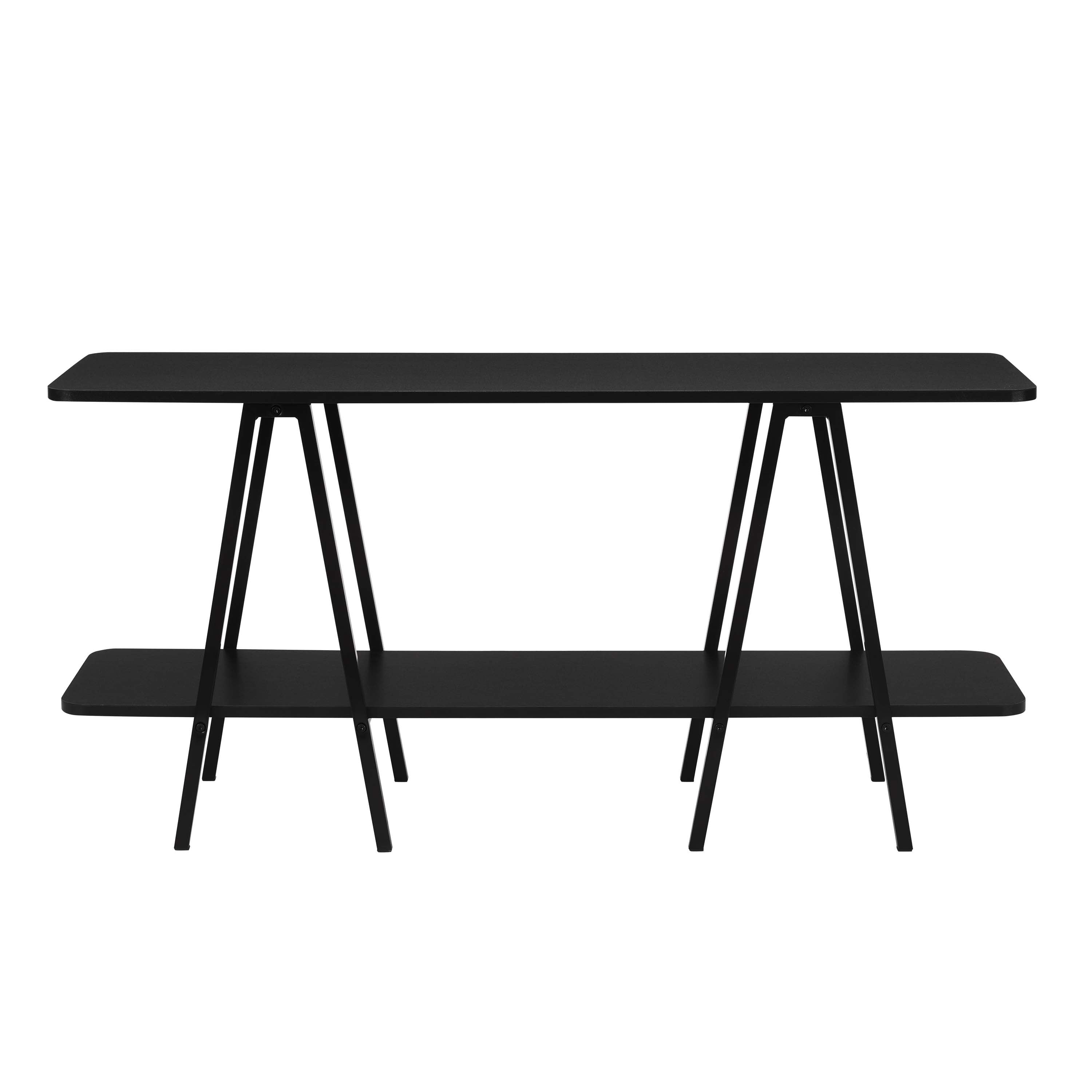 Modern Celine 47.24' Sideboard with 2 Shelves in Black