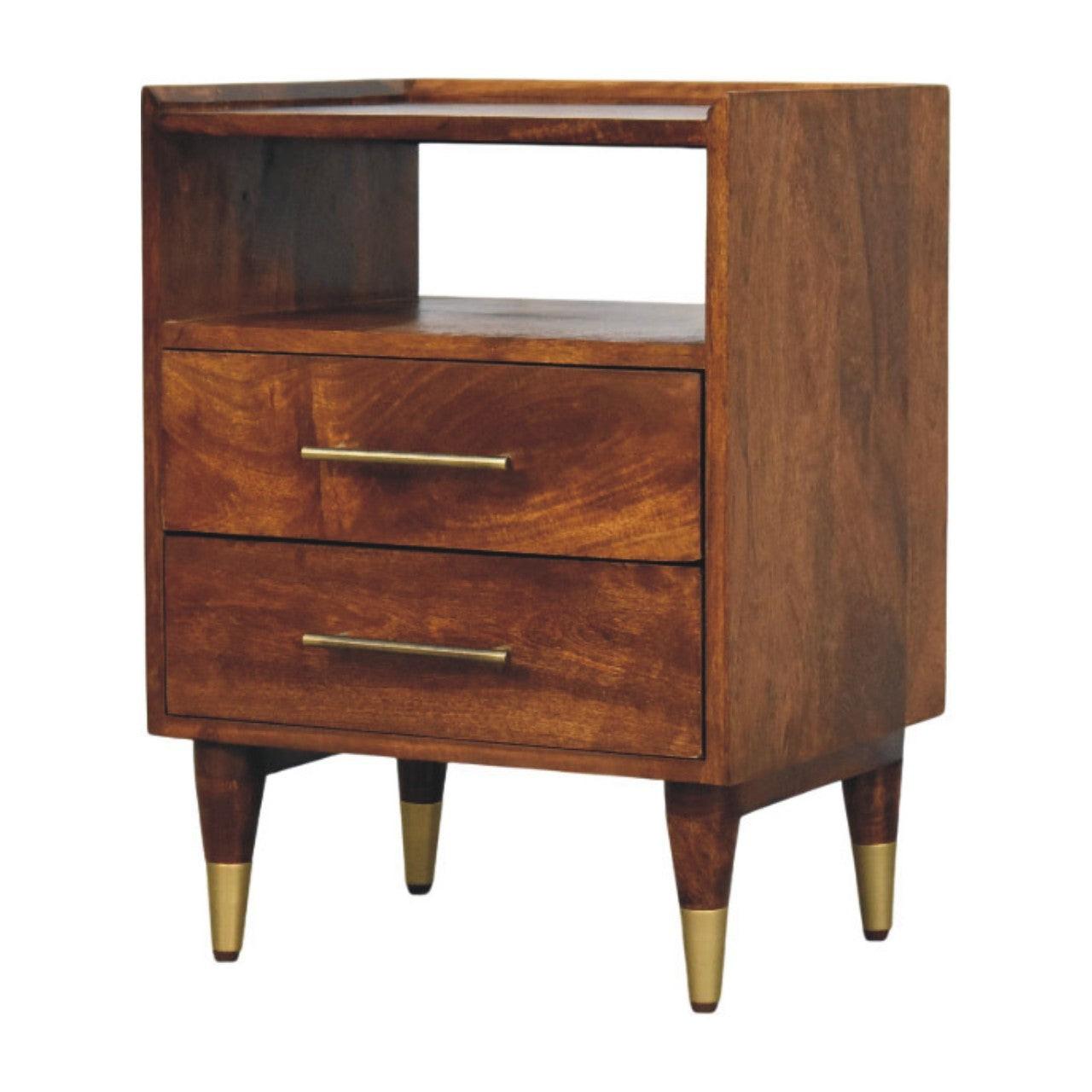 Artisan Solid Wood Camden Bedside Table.