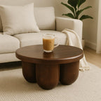 Solid Wood Clara Sculpted Coffee Table.