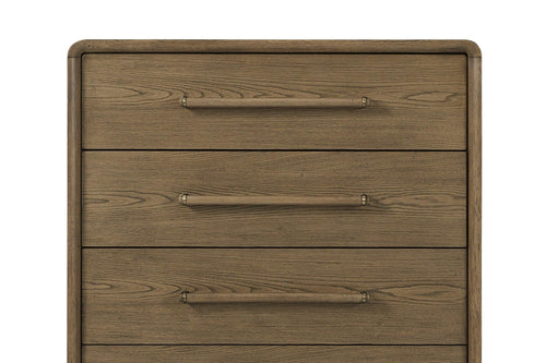 Solid Wood Chest in Latte Finish.