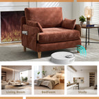 Convertible Sofa Bed Recliner - 3-in-1 shown in various rooms like living room, bedroom, and study, highlighting its versatile use.