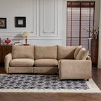 L Shaped Modular Sectional Sofa - Nomad 4-Piece Couch.