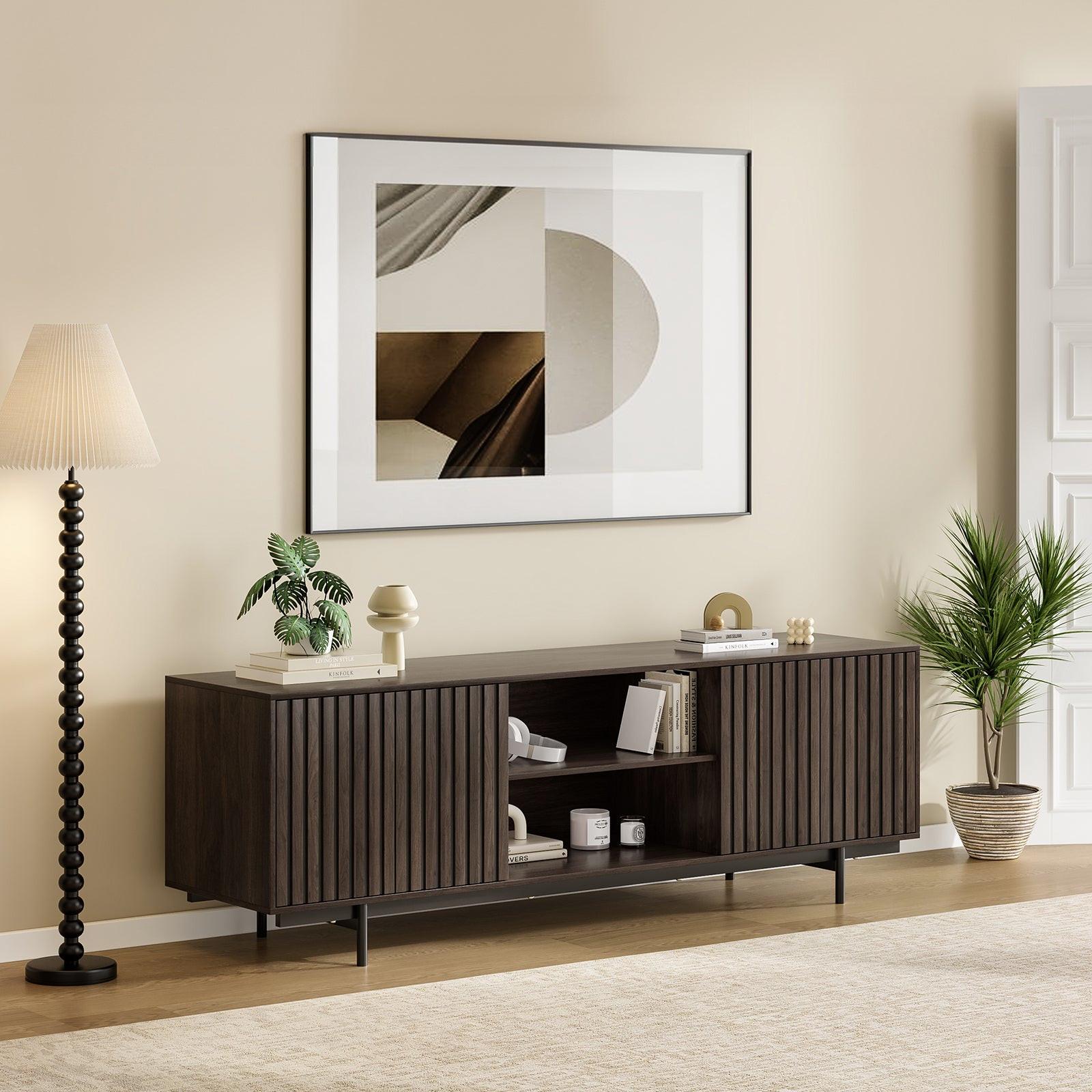 Mid Century Modern TV Stand for TVs Up to 75 inches.