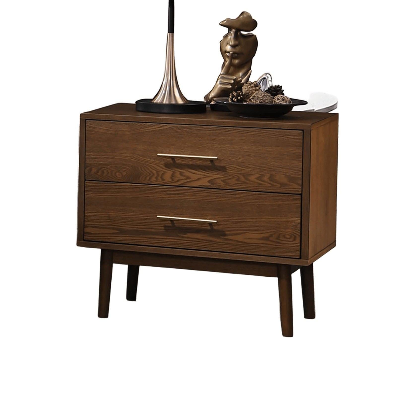 Walnut 3pc Bedroom Set King Size Bed with Nightstands.
