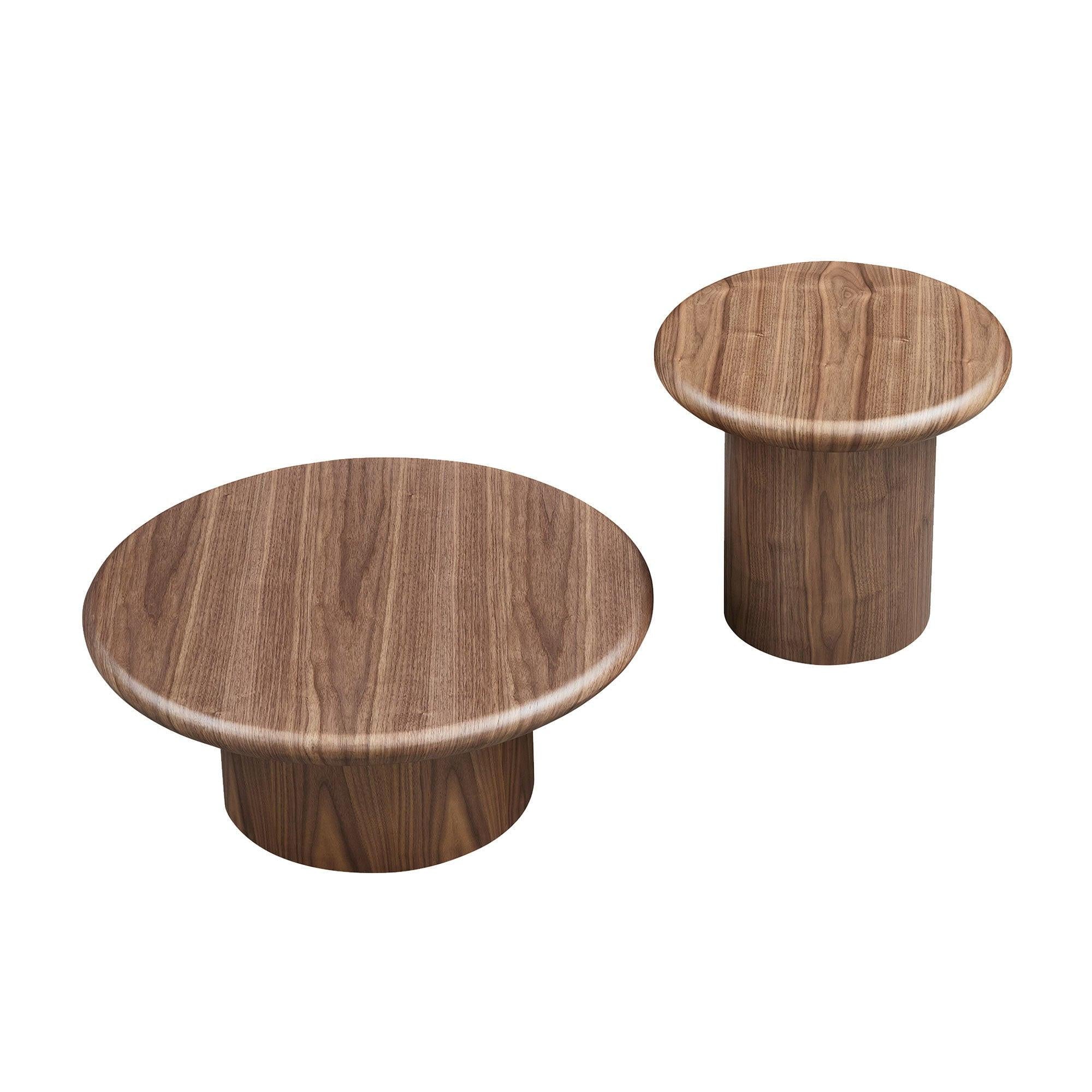 Modern Round Coffee Table Set - Convenient and Stylish.