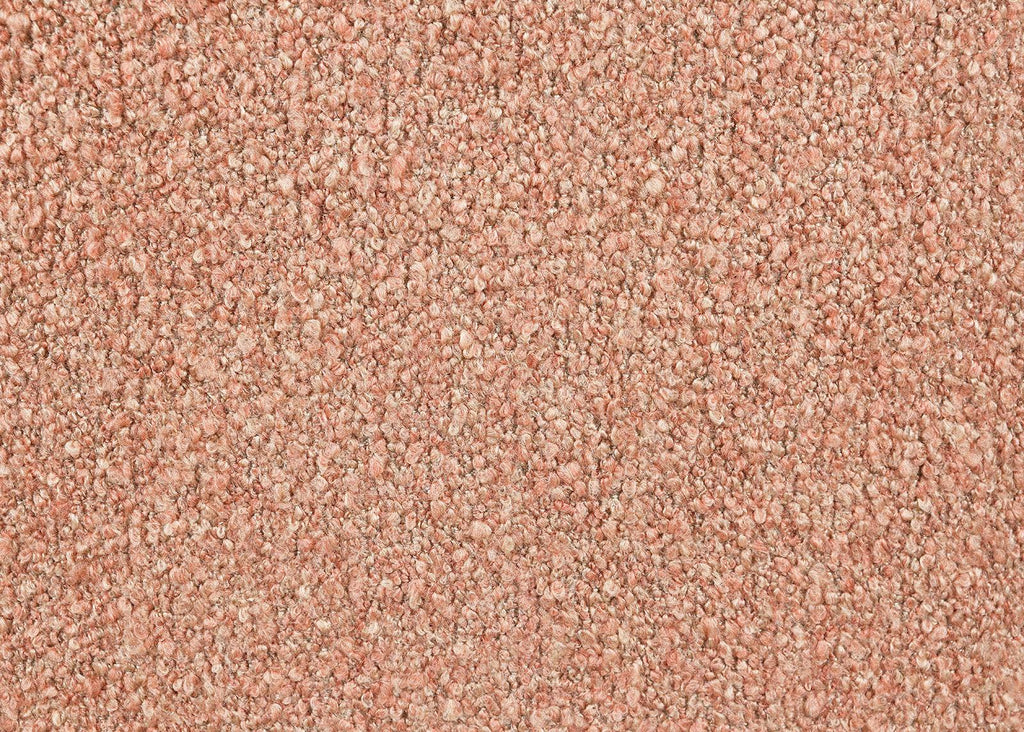 Pink Accent Chair for Living Room - Curved Back Boucle.