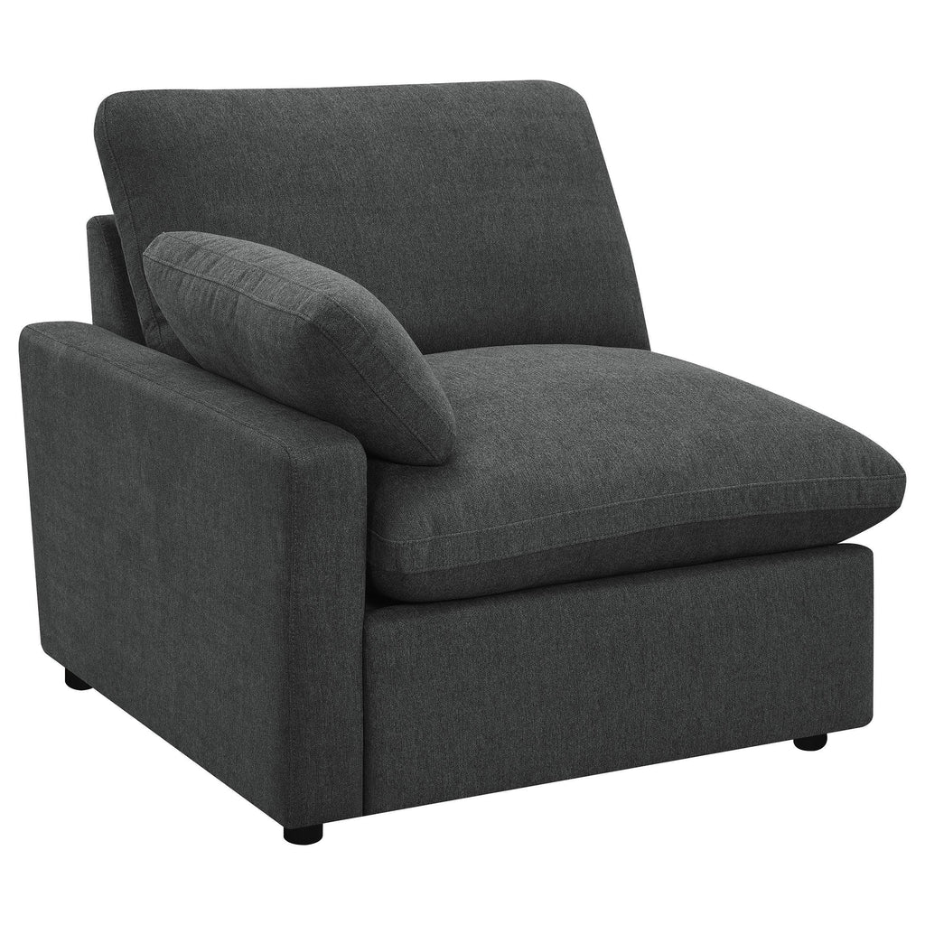 Hollander Dark Grey Modular Power Reclining Sectional.