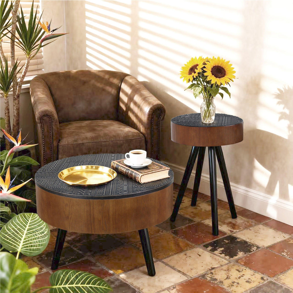15.7-inch Round Side Table for Compact Spaces.