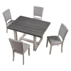 Transitional Dining Set with Upholstered Chairs for Dining Room.