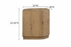Knotty Oak Accent Table for Stylish Interiors.