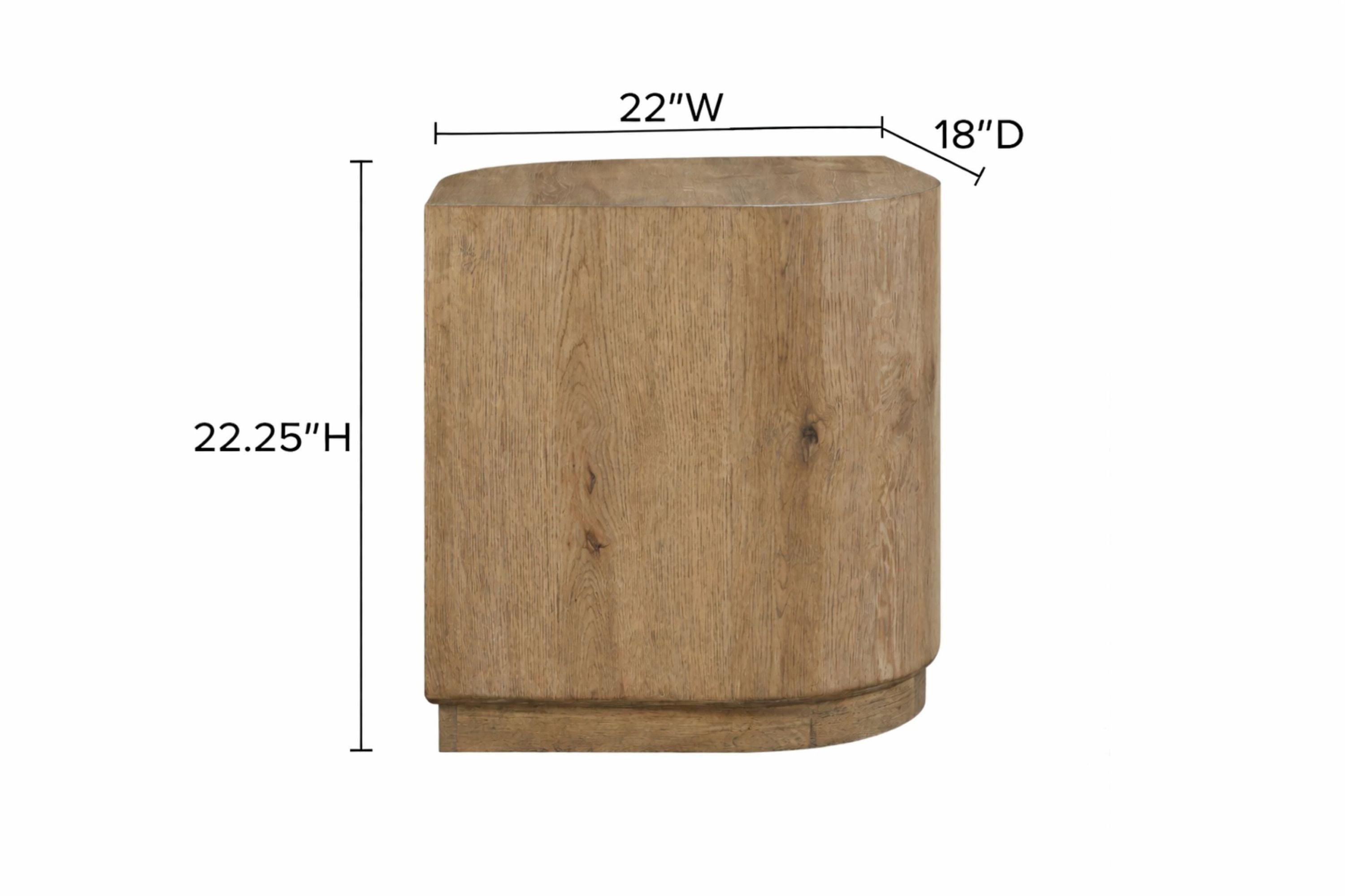 Knotty Oak Accent Table for Stylish Interiors.