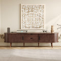 Mid Century Modern TV Stand for 70-Inch TVs with Power Outlet.