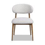 Locke Modern Upholstered Dining Chair with Wood Frame.