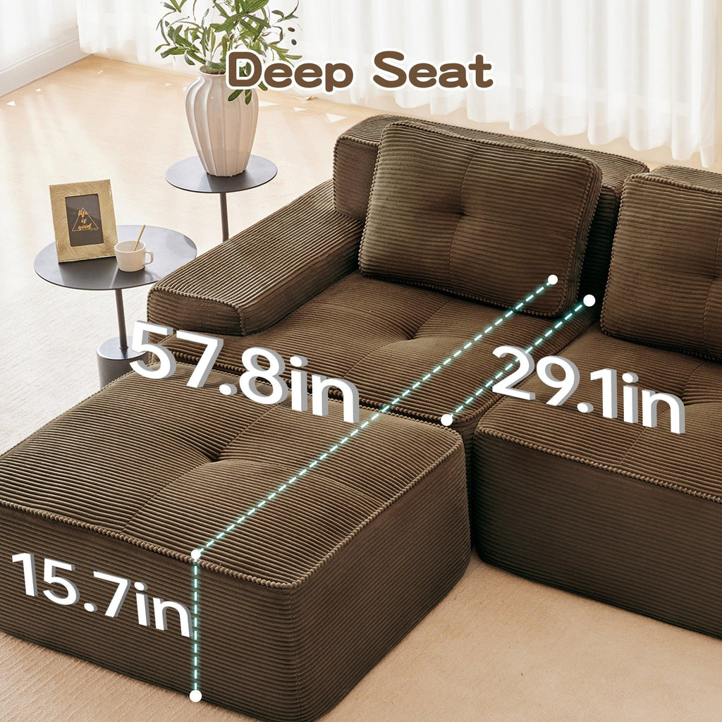 Modular Sectional Sofa for Versatile Living Room Seating.