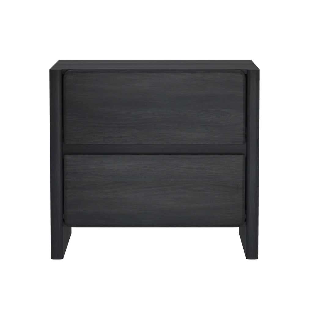 Linda 24' Nightstand in Charcoal Gray (2-Drawer)