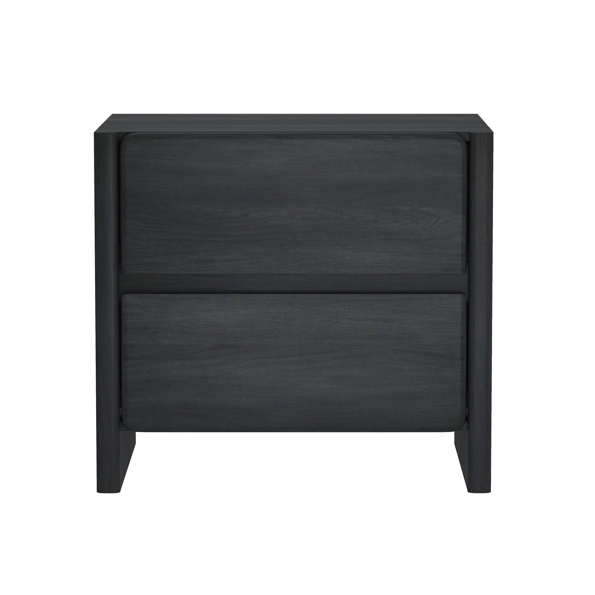 Linda 24' Nightstand in Charcoal Gray (2-Drawer)
