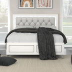 King Size Platform Bed with LED Headboard.