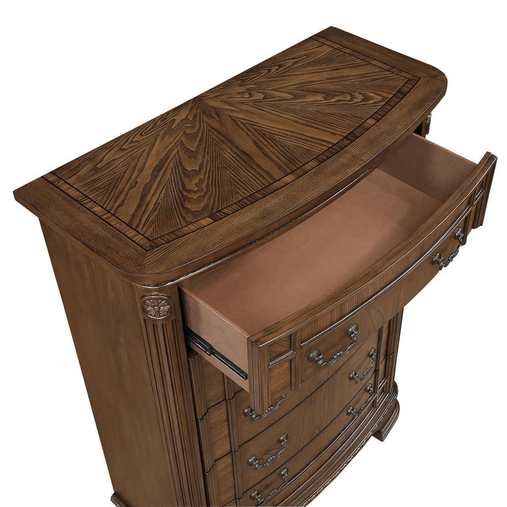 Traditional Storage Chest with 5 Drawers for Bedrooms.