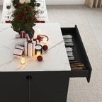 Expandable Kitchen Island with Power Outlet & Storage.